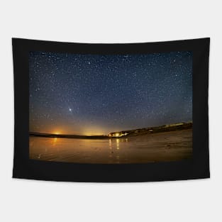 Port Eynon Bay at night, Gower Tapestry