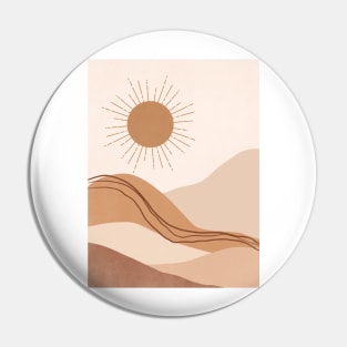 Abstract Sunset Painting 3.7 Pin