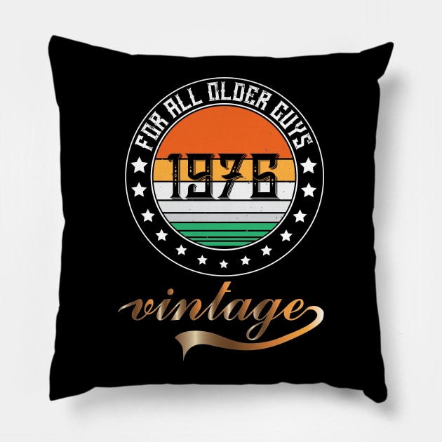 Older Guys 1976 Pillow by khalmer