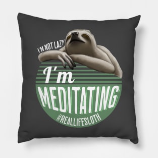 Meditating Sloth Joke Pillow
