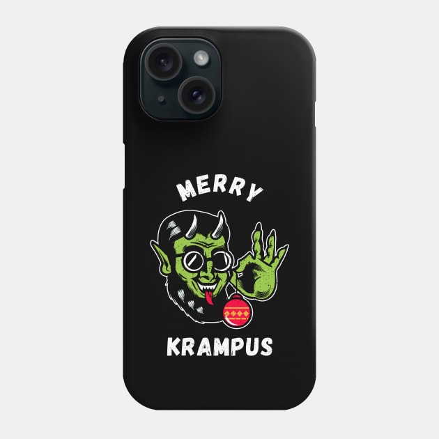 Merry Krampus Phone Case by OnepixArt