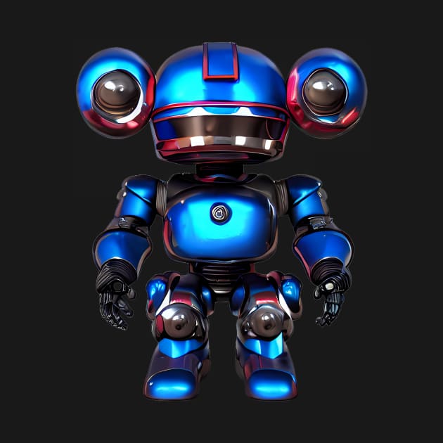 Baby Blue Robot by First Born Biscuit