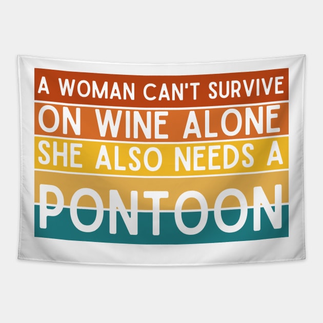 Pontoon Queen Tapestry by HobbyAndArt