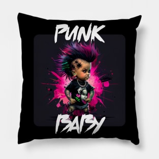 Graffiti Style - Cool Punk Baby 3 Pillow