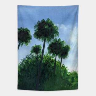 Palm trees landscape Tapestry