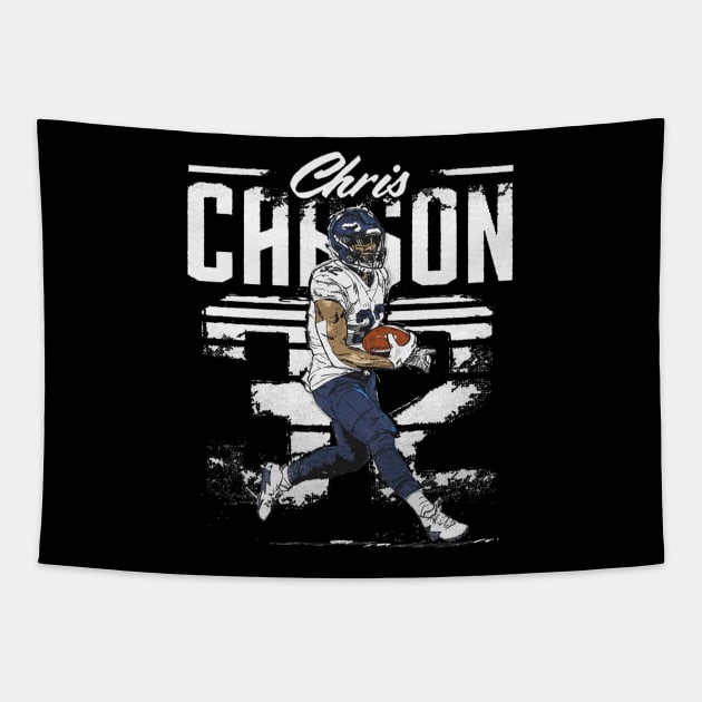 Chris Carson Seattle Retro Tapestry by MASTER_SHAOLIN