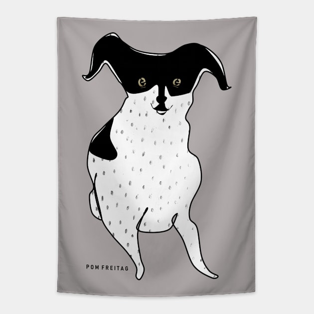 Rat terrier : Tapestry by Annie Pom Freitag