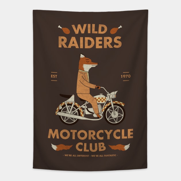 Wild Raiders Tapestry by HandsOffMyDinosaur