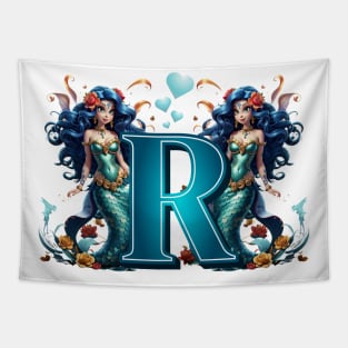 Mermaid Alphabet The Letter R Tapestry