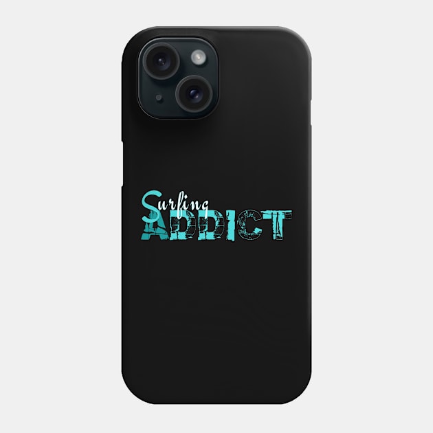 surfing Addict Phone Case by bluehair