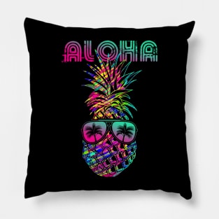 Aloha Hawaii Pineapple With Sunglasses Pillow