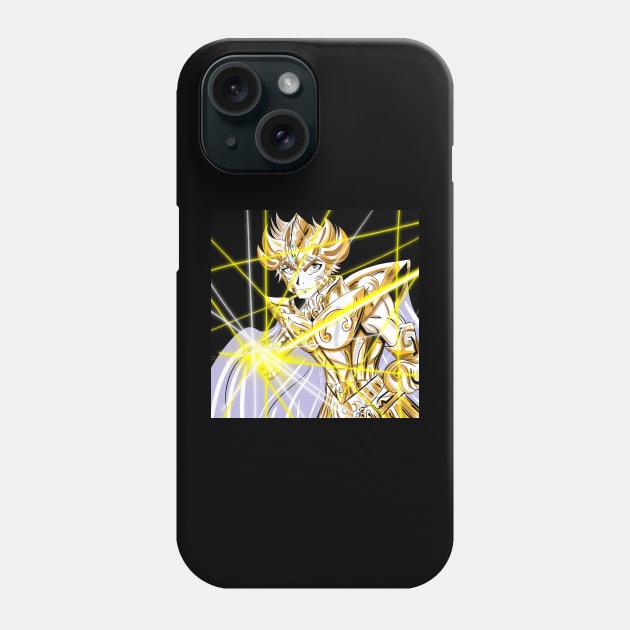 lightning plasma of leo the gold saint in the knights of the zodiac Phone Case by jorge_lebeau