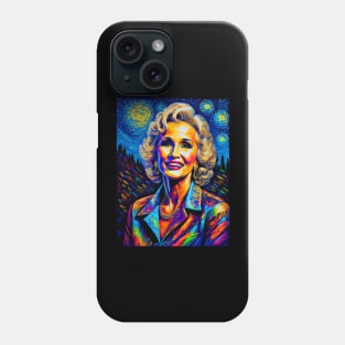 Tammy Wynette in starry night Phone Case