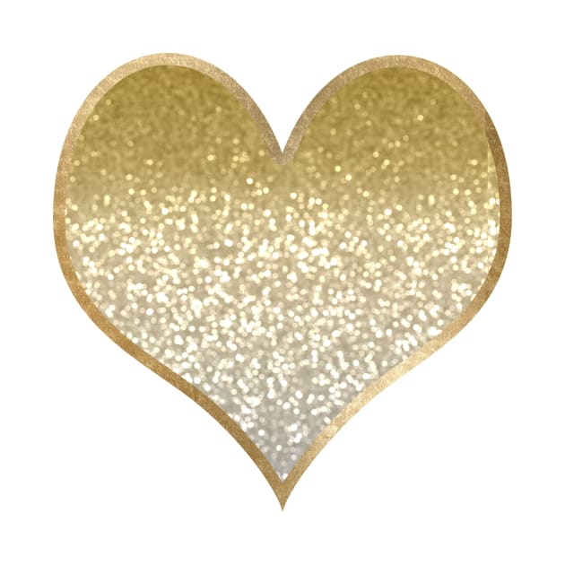 Heart - golden gradient by RoseAesthetic