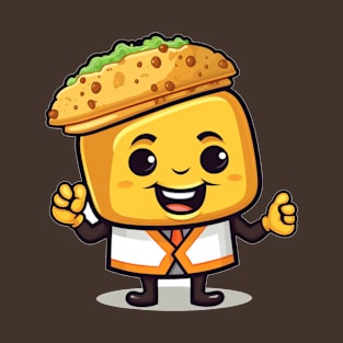 kawaii Taco cehees T-Shirt cute potatofood funny T-Shirt