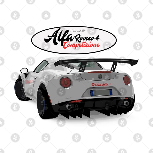 Alfa Romeo 4C Back by PjesusArt