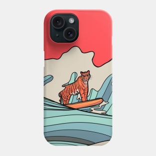 Tiger surfer Phone Case