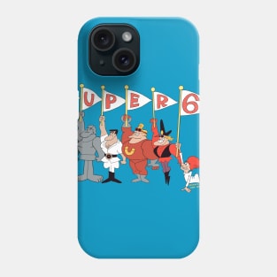 the super 6 cartoon Phone Case