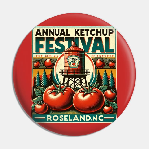 Ketchup Festival Pin by Fitzufilms