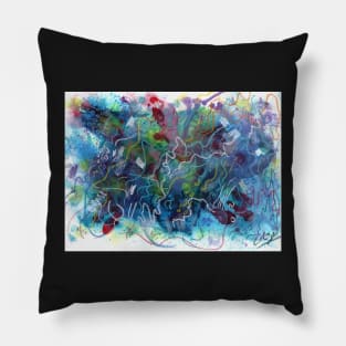 Fantasia on a theme abstract painting Pillow