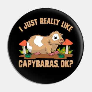 I just really like capybaras, ok? Funny pig Pin