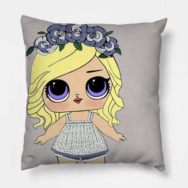 LOL Doll Face Pillow by BrinsCastle