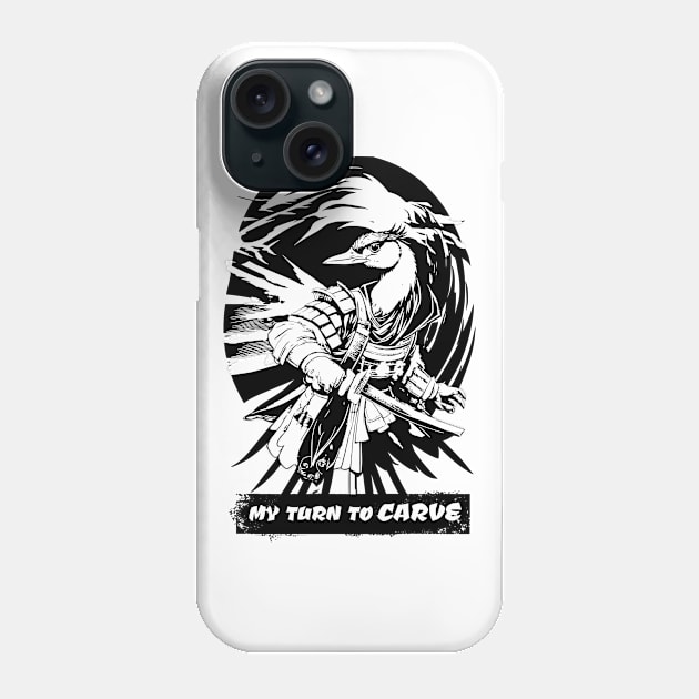 SAMURAI TURKEY CARVER THANKSGIVING HALLOWEEN Phone Case by StayVibing