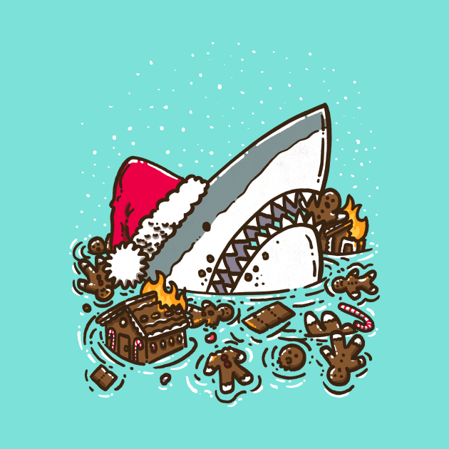 Gingerbread Destruction Shark by nickv47