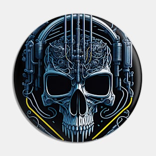 Cyborg Heads Pin