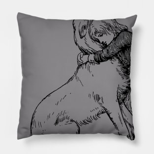 t-shirt dog lovers Pillow