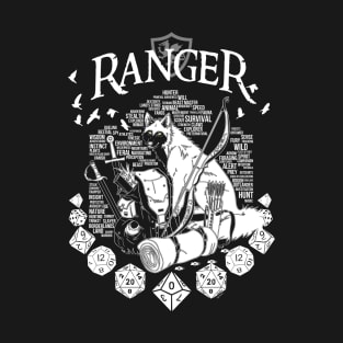 RPG Class Series: Ranger - White Version T-Shirt