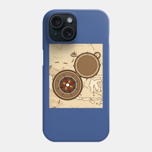 Old Retro Compass Signpost Viking Phone Case