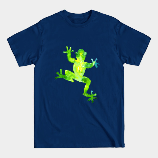 Green Watercolor Frog - Green Frog - T-Shirt