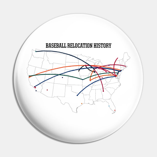 MLB Relocation Map Pin by uniauthority