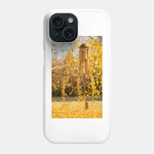 Wind Chimes in Autumn Garden Phone Case