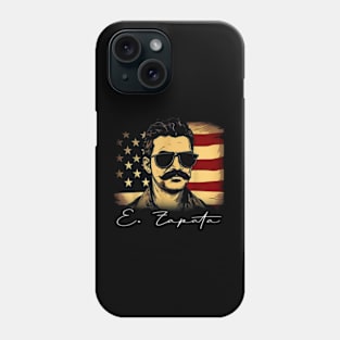 Mexican Revolution Hero US Flag Phone Case