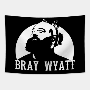 Bray Wyatt Black and White Design Tapestry