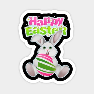 Funny Bunny Rabbit Happy Easter Day Magnet