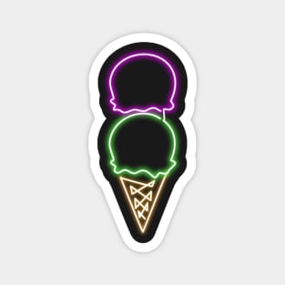 Neon Ice cream Magnet