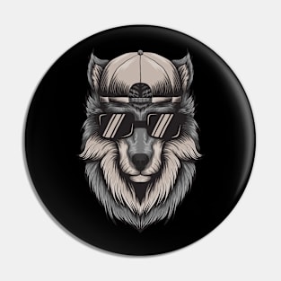 Cool Wolf Pin