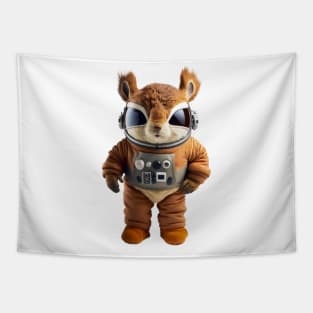 Cool Space Squirrel Plushie Design Tapestry