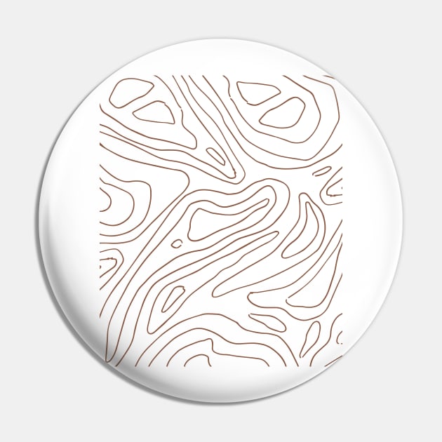 Simple Minimalist Abstract Woby lines Earth Tones Pattern Pin by zedonee