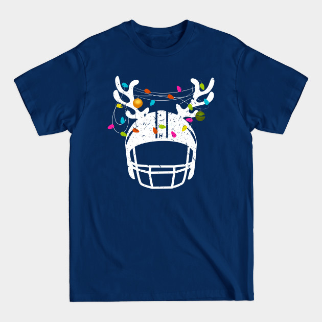 Discover Christmas Lights Football Helmet Funny Xmas - Christmas Football Gift - T-Shirt