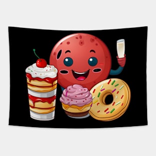 Donut kawaii  junk food T-Shirt cute  funny Tapestry