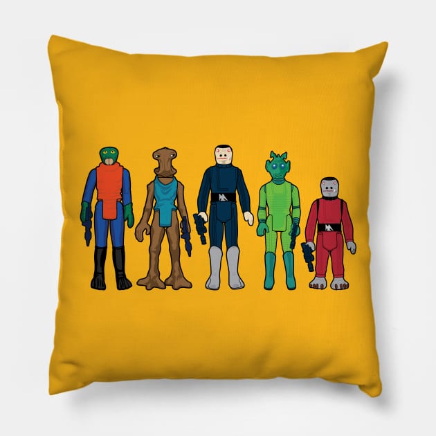 SW Cantina Patrons Pillow by LeftCoast Graphics