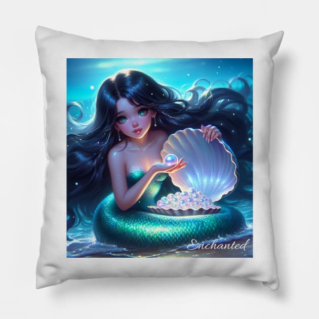 Enchanted Marmaid Pillow by Mkt design