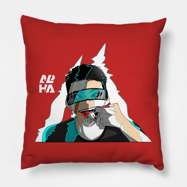 Cyber Pshycho Pillow by ALPHA MERCH STORE