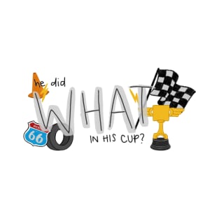 what in his cup? T-Shirt