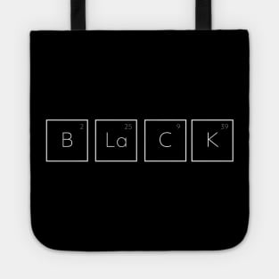 Black Periodic Table of Elements Tote