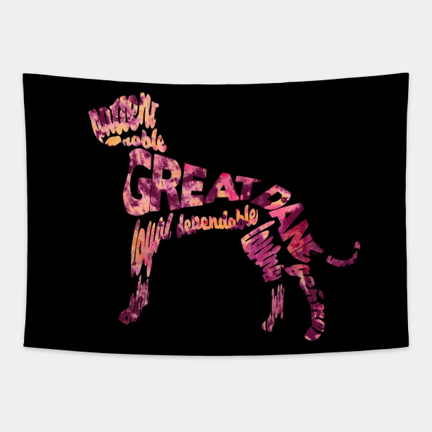 Great Dane Tapestry by inspirowl